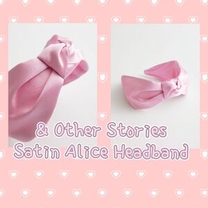 NWT & Other Stories Satin Alice Headband